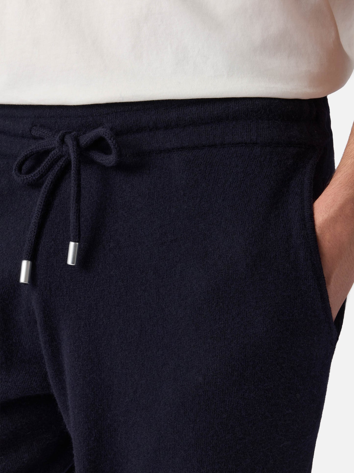 Herren gestrickte blaue Jogginghose Walton