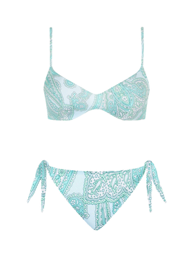 Woman paisley scoop bralette bikini May Yali - MC2 Saint Barth