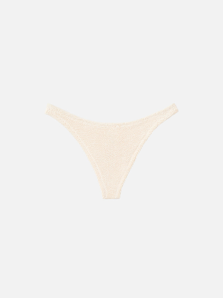 Bandeau bikini Yulia Naomi in crinkle beige