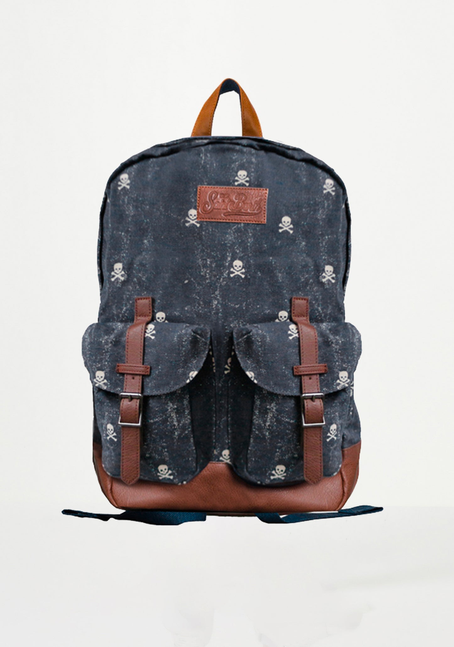 Canvas backpack Cody with micro skull print - MC2 Saint Barth