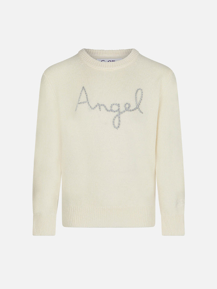 Girl sweater angel wings embroidery - MC2 Saint Barth