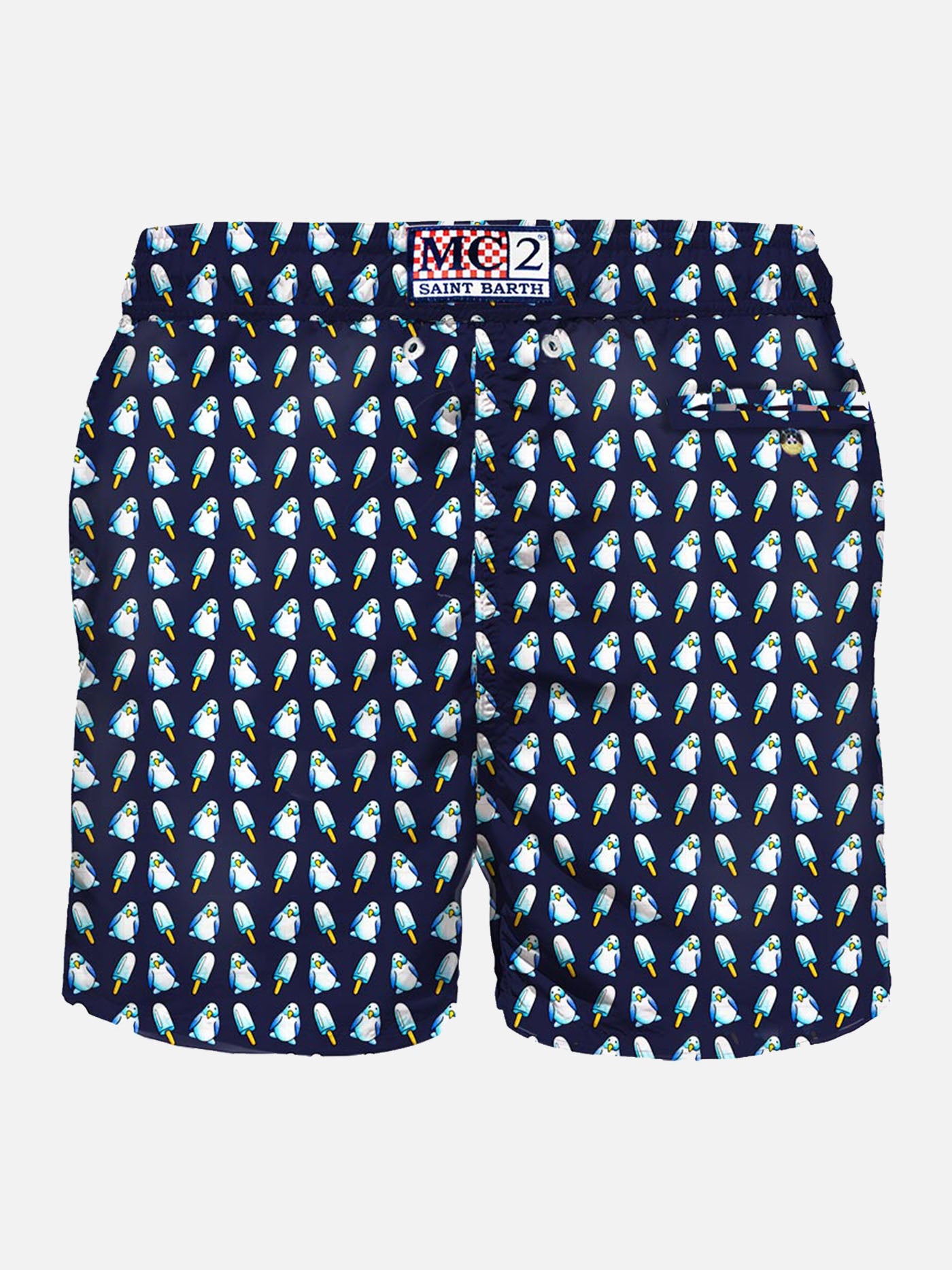 Man swim shorts penguins micro print - MC2 Saint Barth