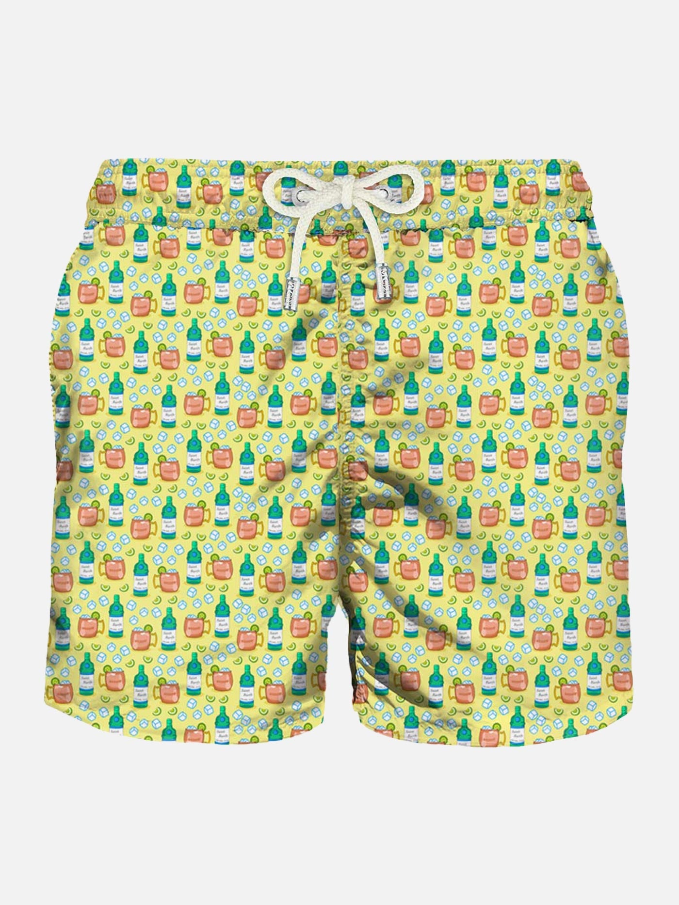 Light fabric man swim shorts cocktail print - MC2 Saint Barth