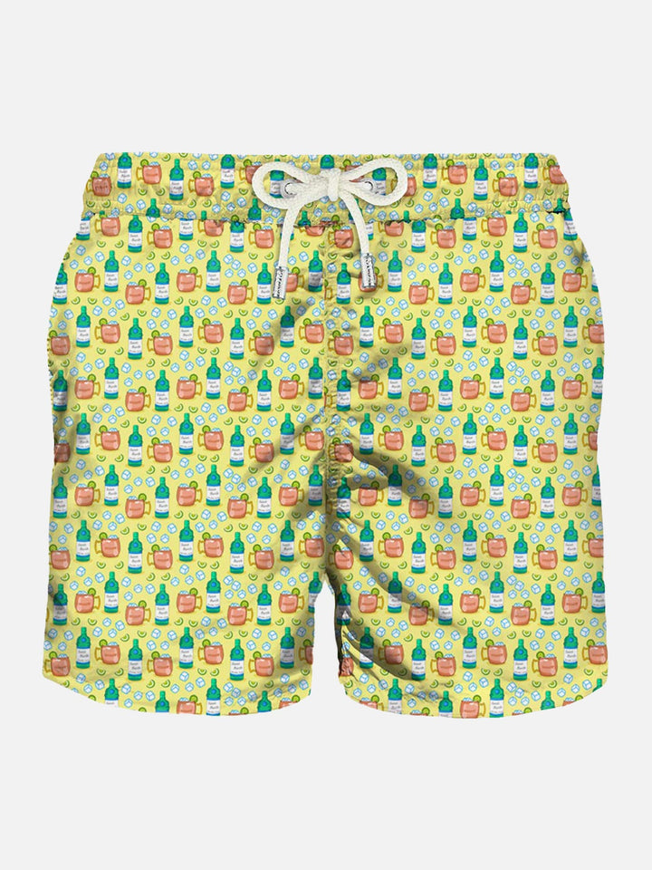 Light fabric man swim shorts cocktail print - MC2 Saint Barth