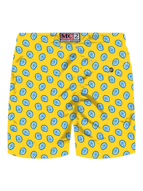 Lighting swim shorts with paisley tie print - MC2 Saint Barth