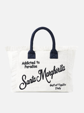 Vanity terry shoulder bag with Santa Margherita embroidery - MC2 Saint Barth