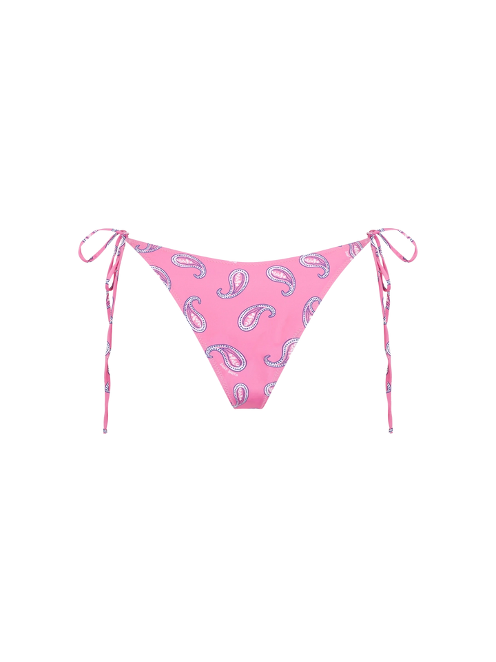 Bikini da donna a fascia con stampa paisley