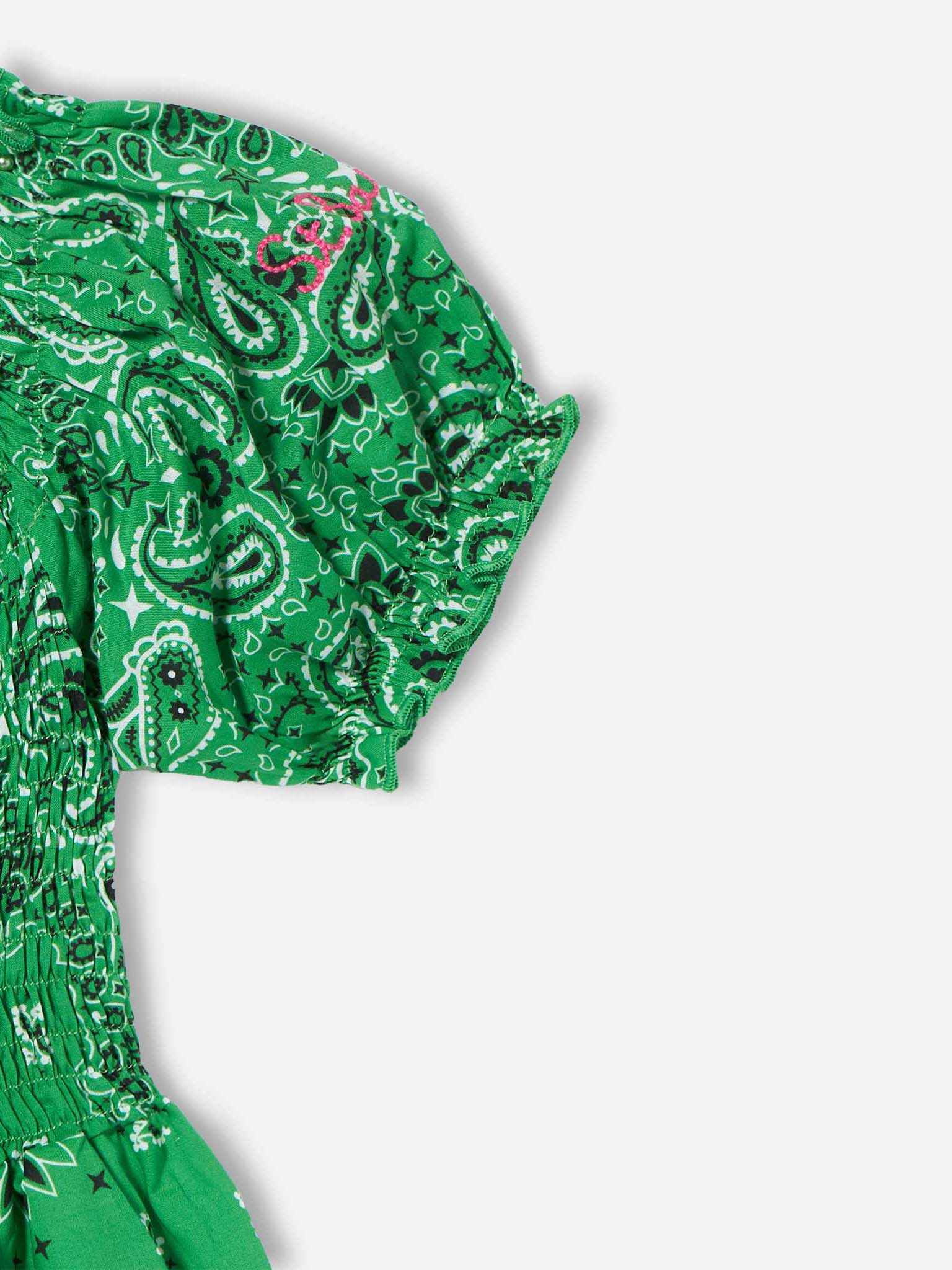 Girl dress bandanna print - MC2 Saint Barth