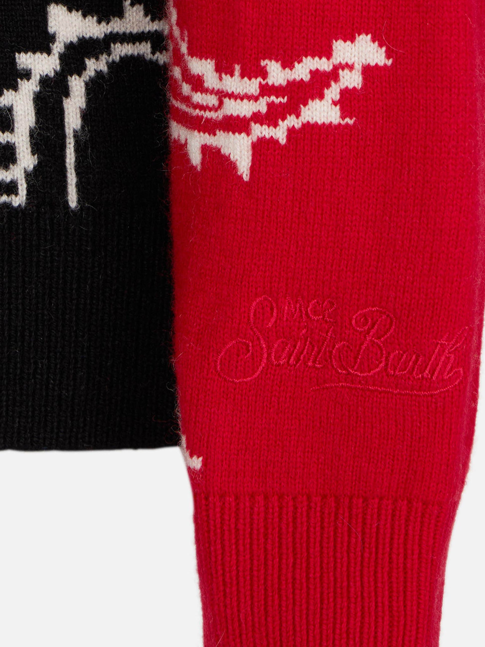 Boy bandanna sweater with Cowboy embroidery - MC2 Saint Barth