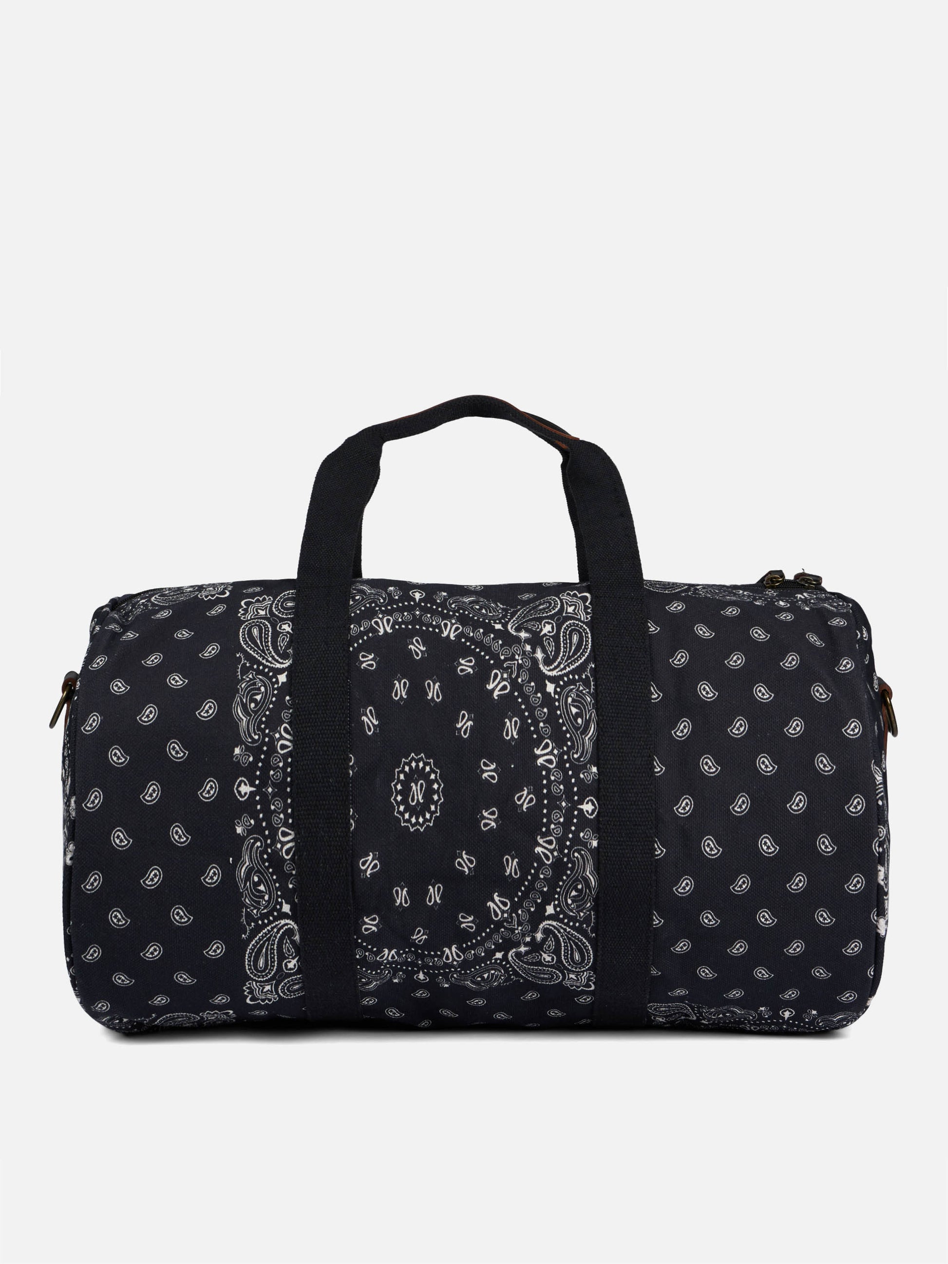 Travel duffel bag with black bandanna print - MC2 Saint Barth