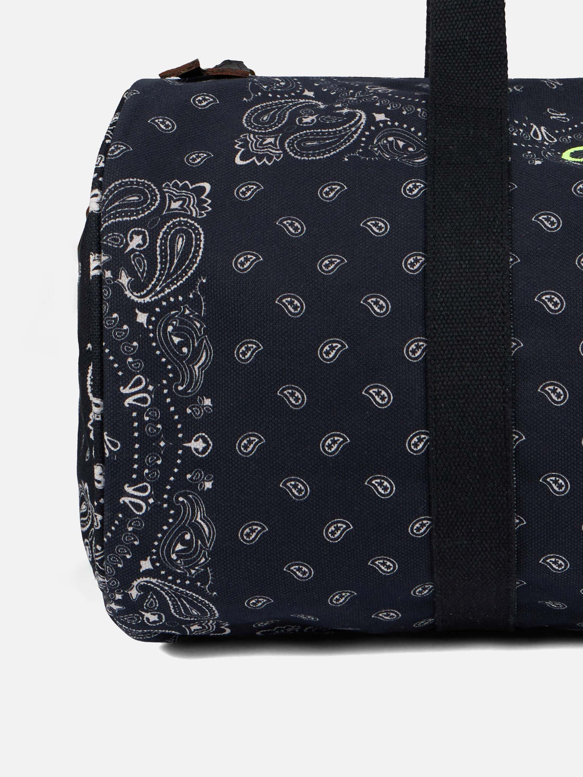 Travel duffel bag with black bandanna print - MC2 Saint Barth