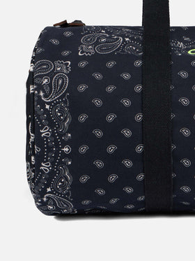Travel duffel bag with black bandanna print - MC2 Saint Barth