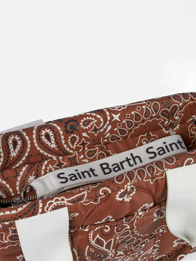 Puffer handbag with bandanna print - MC2 Saint Barth