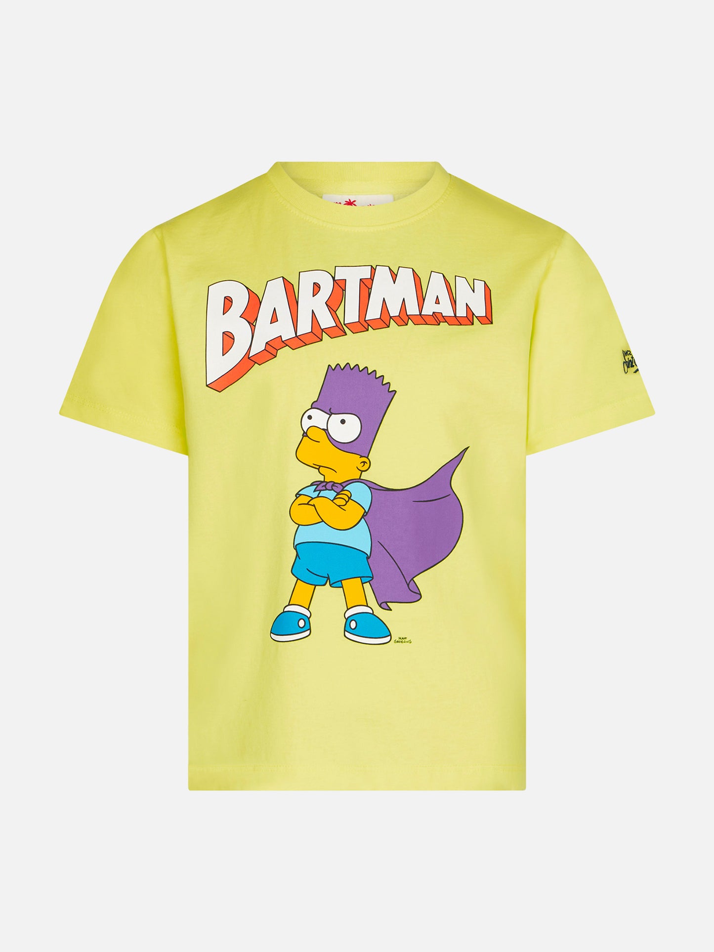 Boy yellow cotton t-shirt with Bartman print | THE SIMPSONS SPECIAL EDITION - MC2 Saint Barth