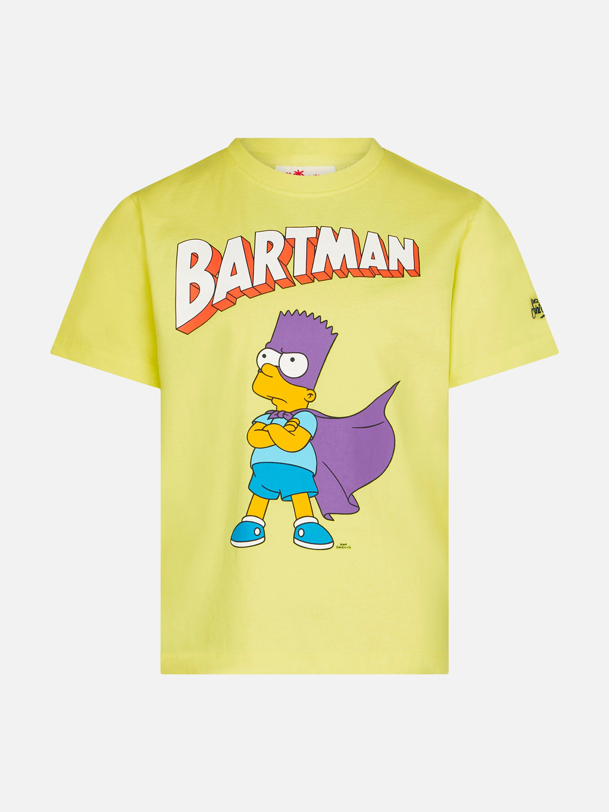 Boy yellow cotton t-shirt with Bartman print | THE SIMPSONS SPECIAL EDITION - MC2 Saint Barth