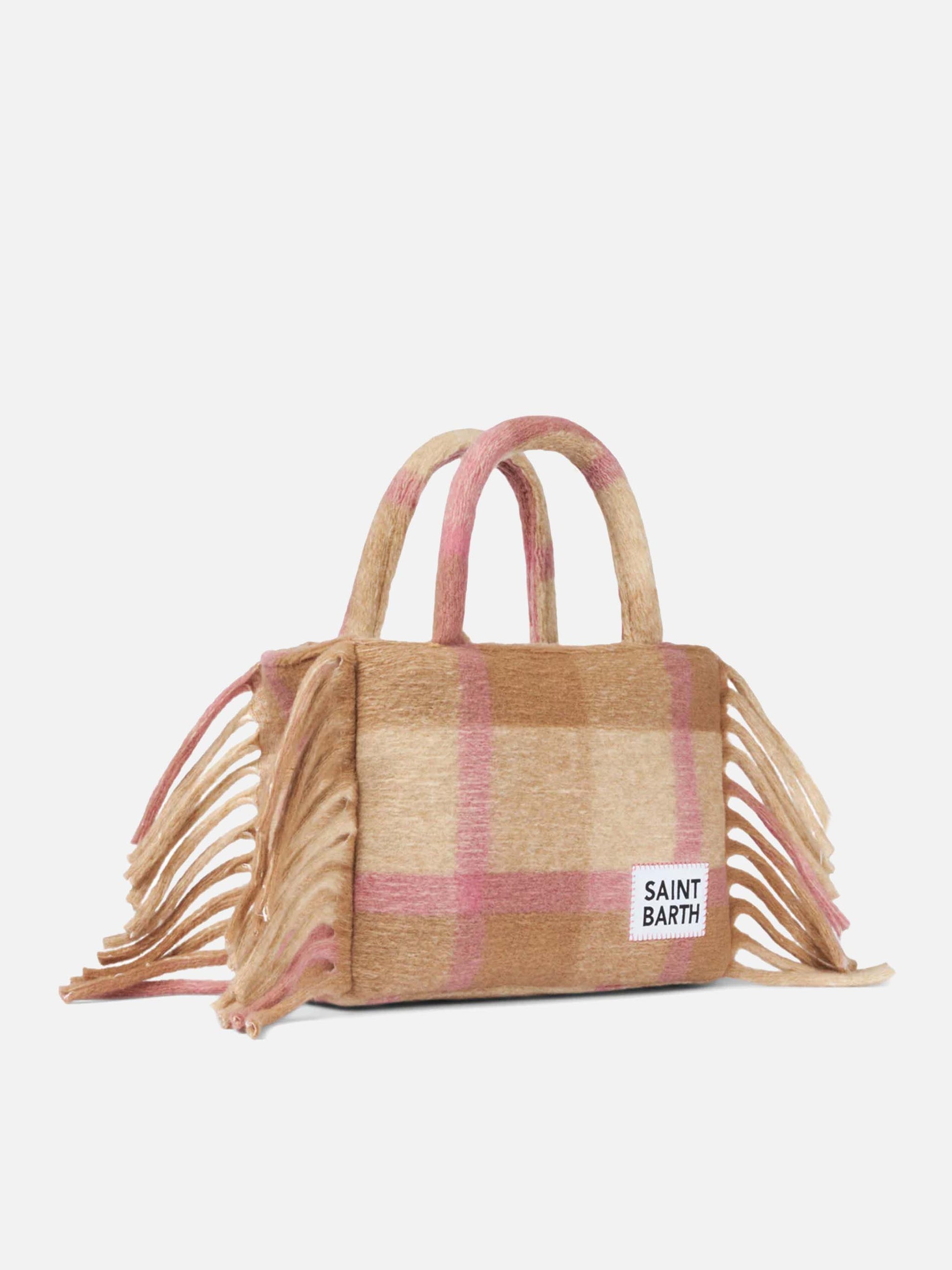 Colette blanket handbag with tartan print - MC2 Saint Barth