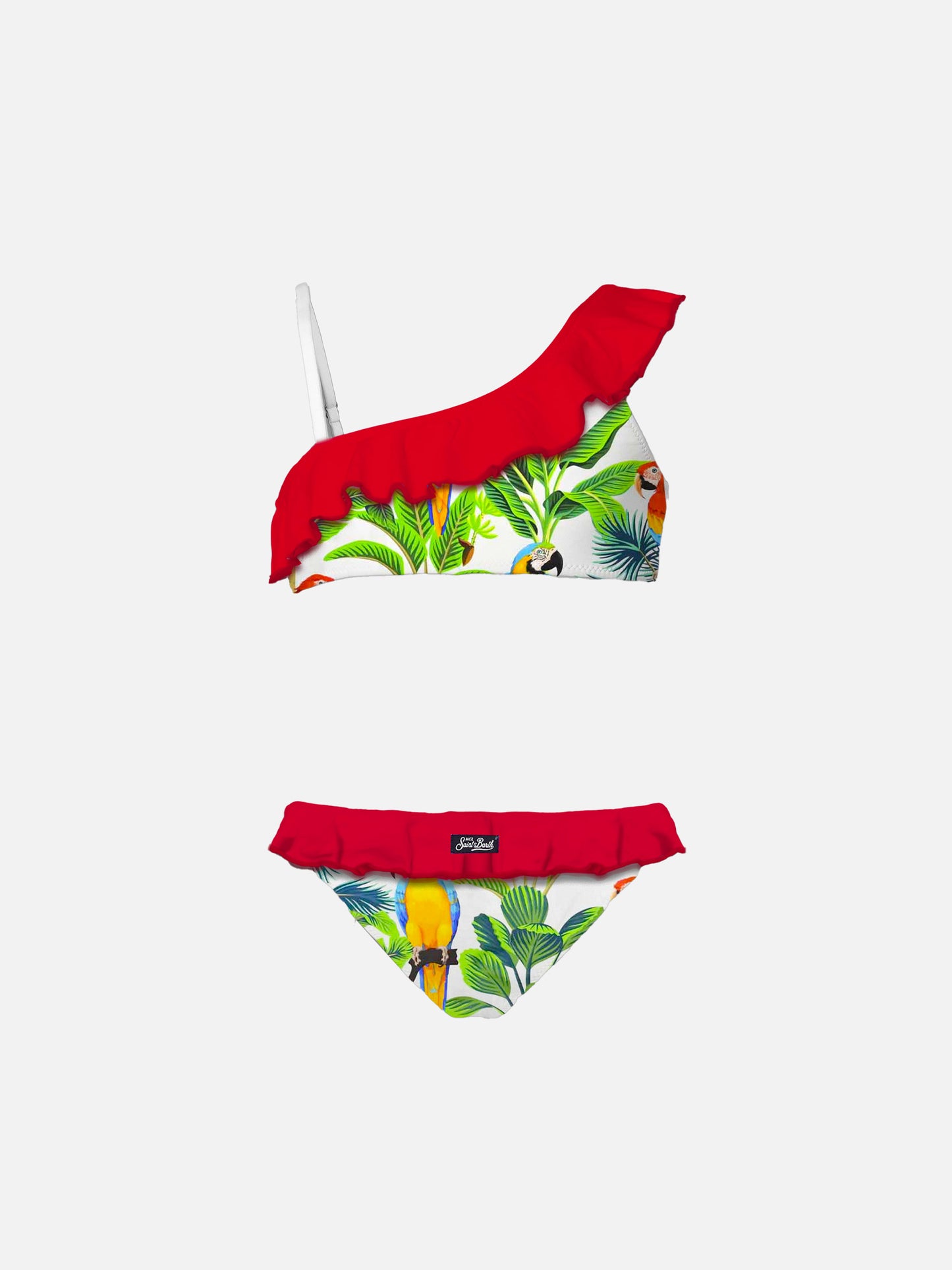 One shoulder ruffled girl bikini - MC2 Saint Barth