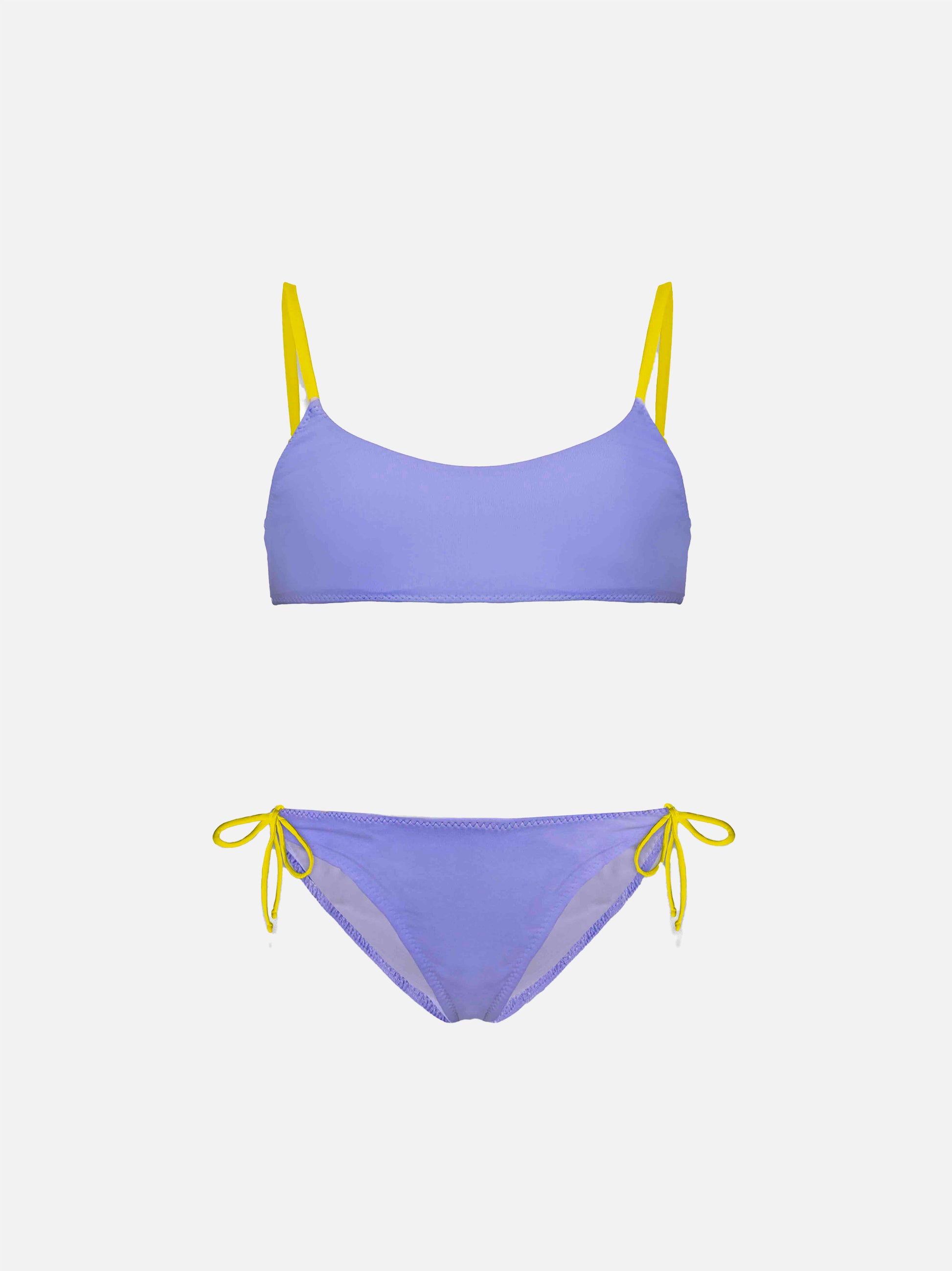 Girl bralette bikini with Dreaming St. Barth embroidery - MC2 Saint Barth