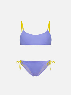 Girl bralette bikini with Dreaming St. Barth embroidery - MC2 Saint Barth