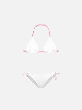 I love Forte embroidered girl's bikini - MC2 Saint Barth