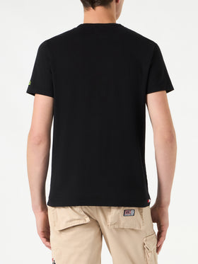 T-shirt da uomo in cotone nero