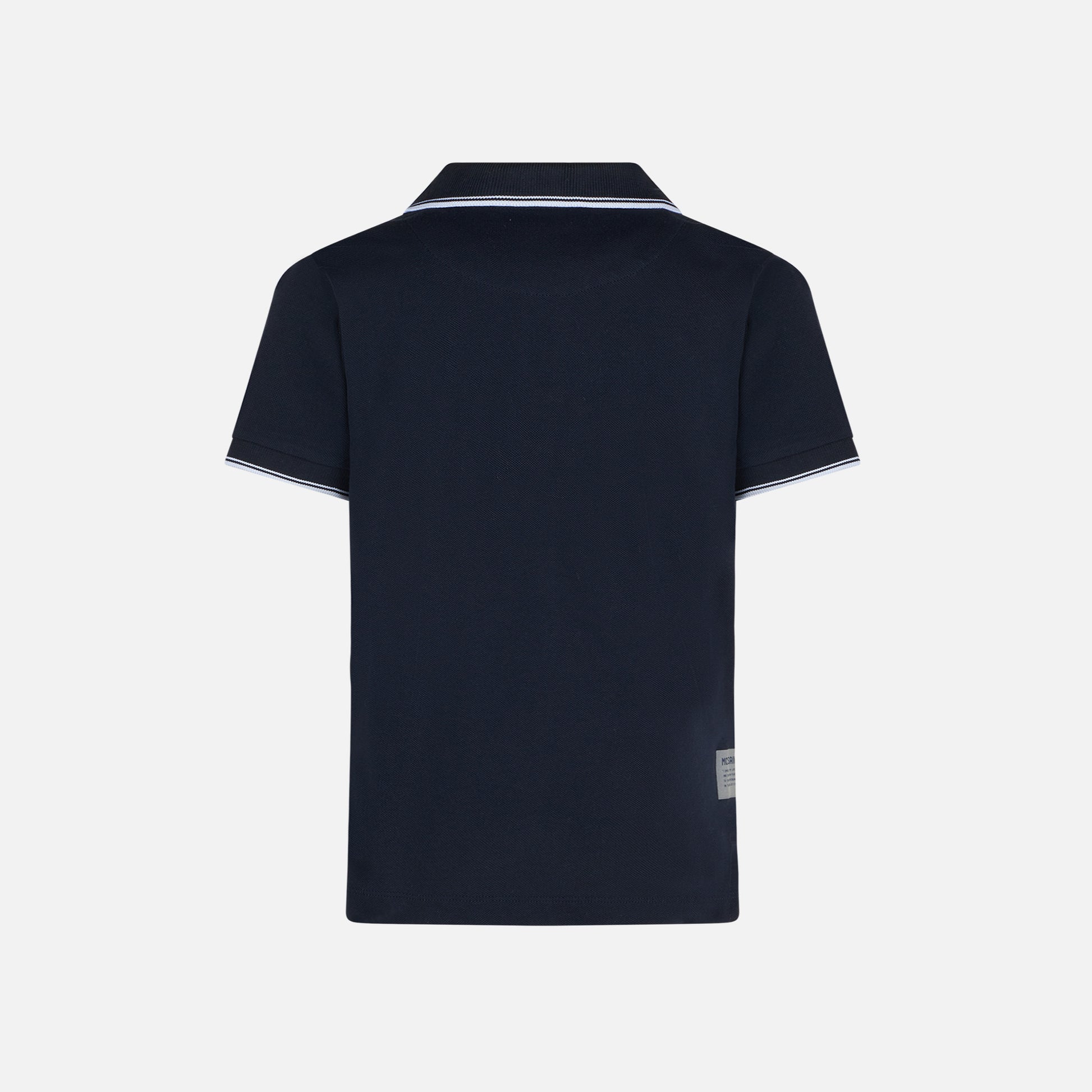Blue piquet polo with St. Barth logo - MC2 Saint Barth