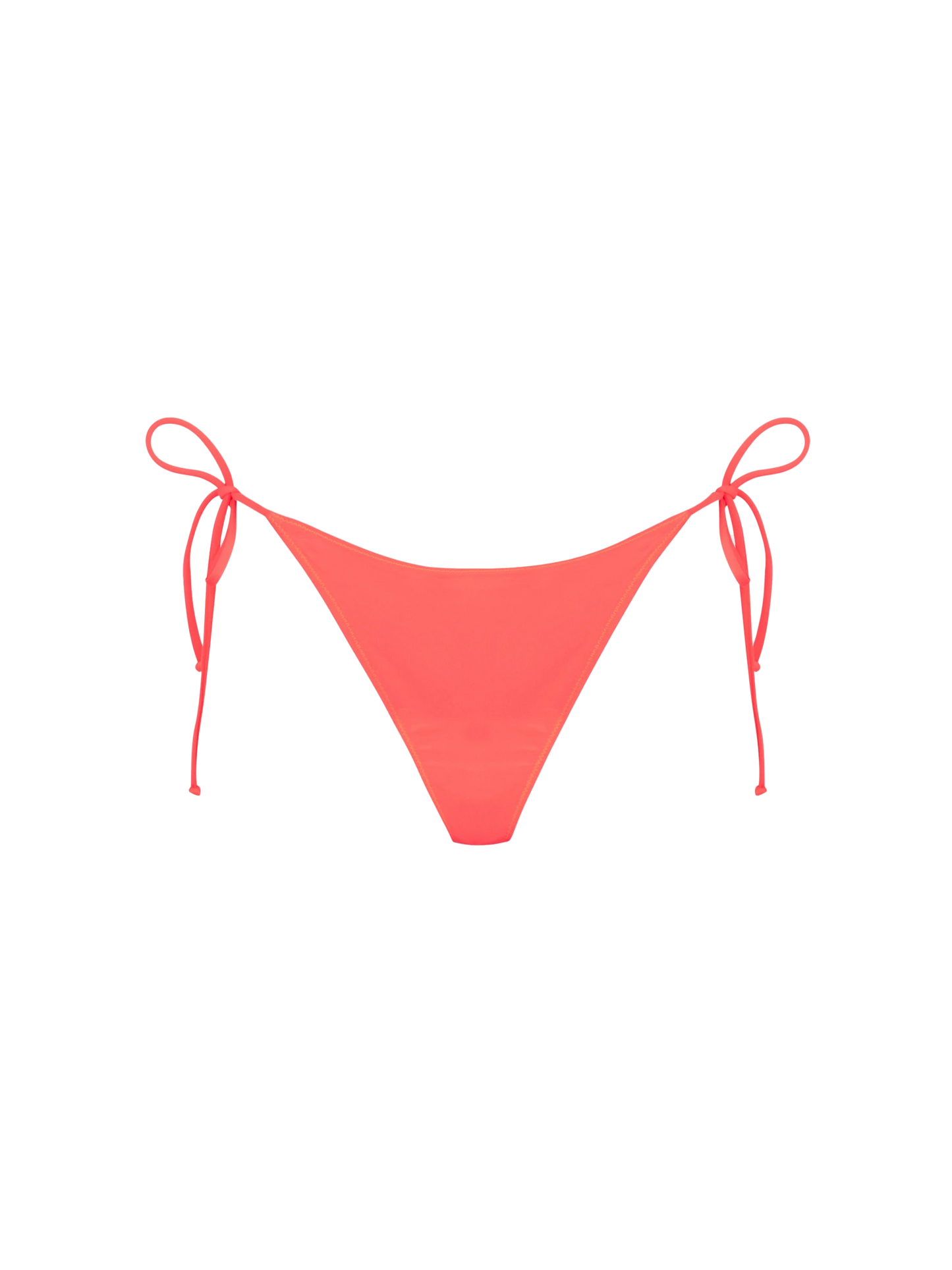 Woman fluo red swim briefs with side laces - MC2 Saint Barth
