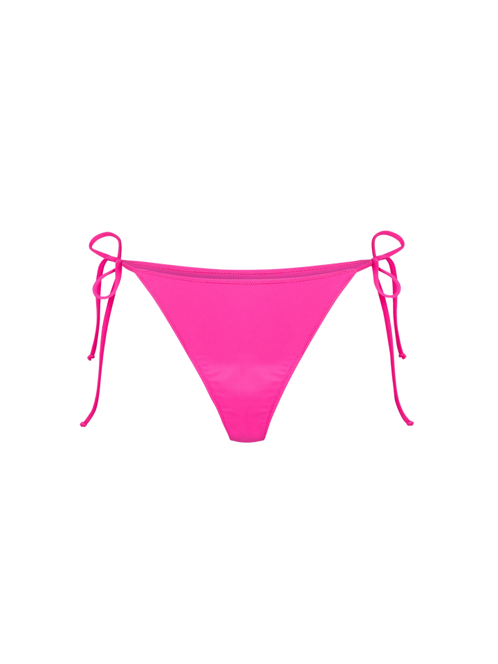 Woman fuchsia swim briefs with side laces - MC2 Saint Barth