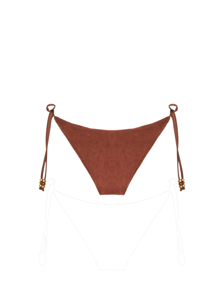 Woman brown terry bralette bikini - MC2 Saint Barth