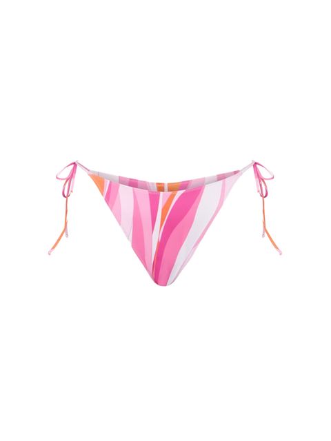 Woman wave print cheeky swim briefs - MC2 Saint Barth