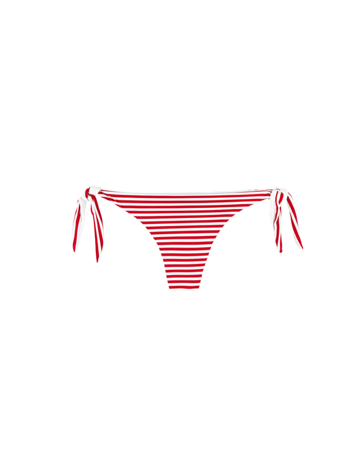 Striped Bikini Draped Bandeau - MC2 Saint Barth