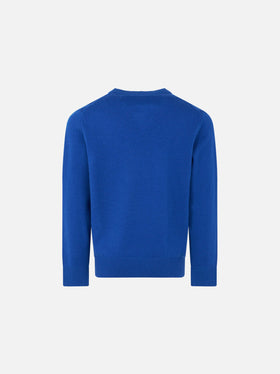 Boy blue sweater Snoopy Superhero print | SNOOPY - PEANUTS™ SPECIAL EDITION - MC2 Saint Barth
