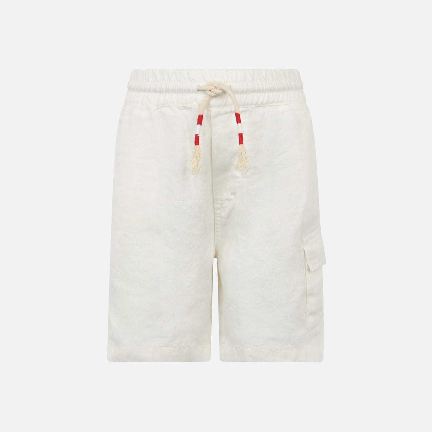 White color linen bermuda short - MC2 Saint Barth