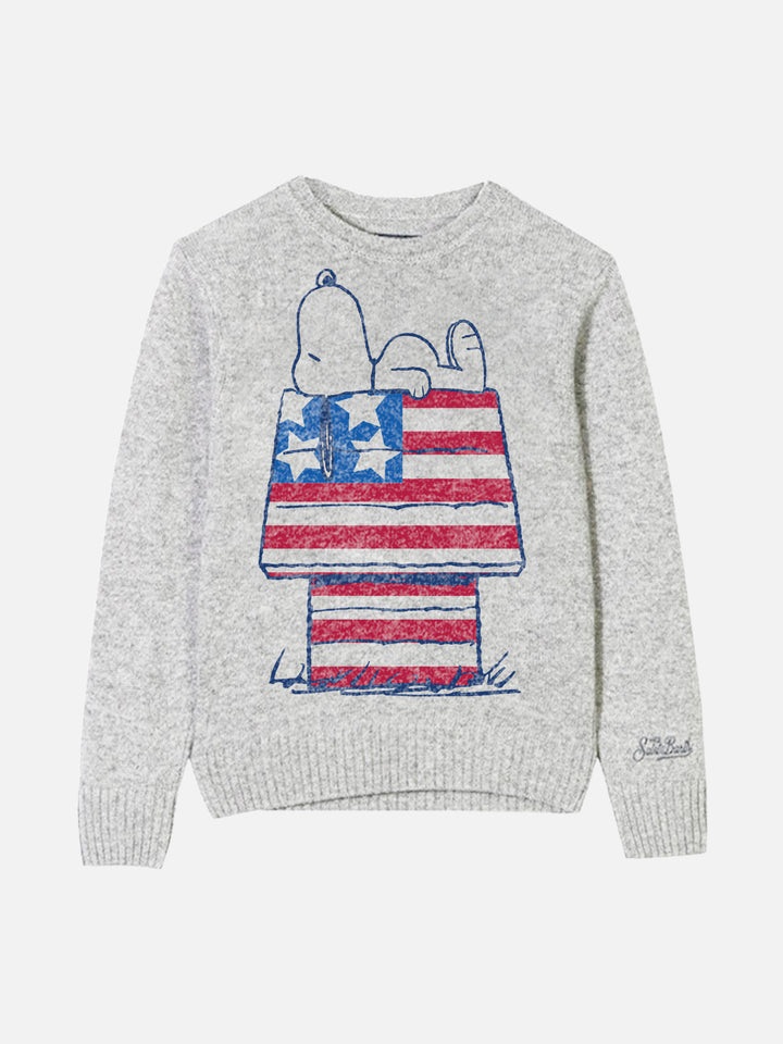 Maglia bambino con stampa jacquard Snoopy | Edizione speciale Peanuts™