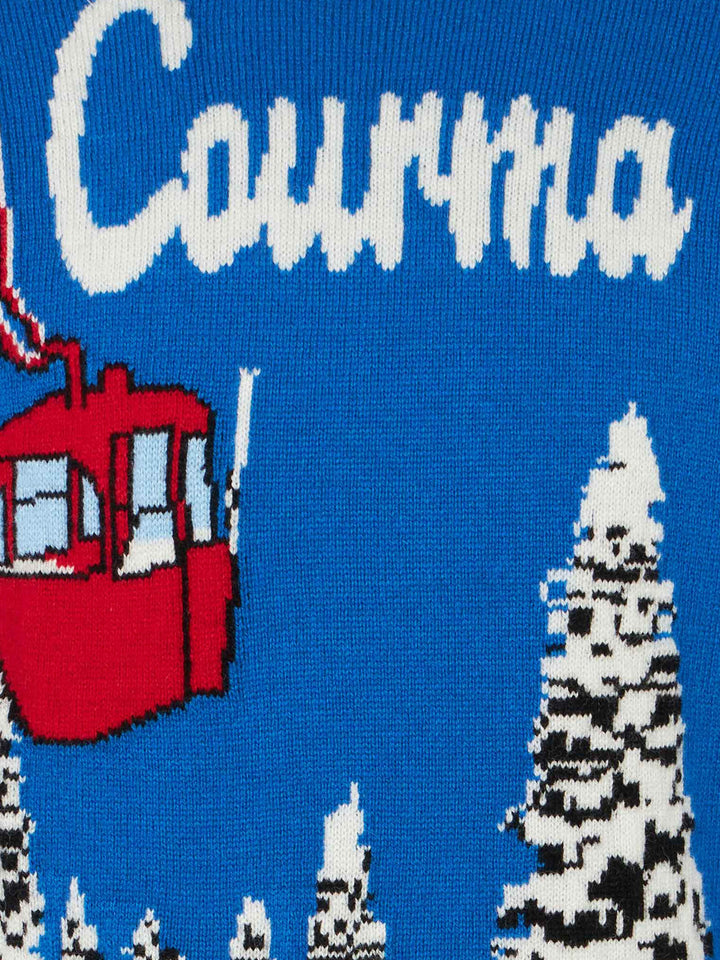 Boy sweater with Courmayeur jacquard - MC2 Saint Barth