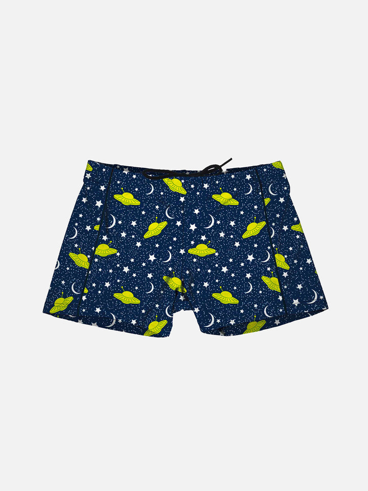 Ufo print boy lycra swim briefs - MC2 Saint Barth