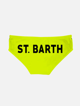 Boy fluo yellow fluo swim briefs - MC2 Saint Barth