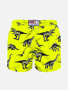 Boy swim shorts with dinosaur print - MC2 Saint Barth