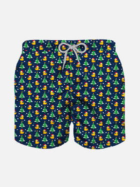 Boy swim shorts with Christmas ducky print - MC2 Saint Barth
