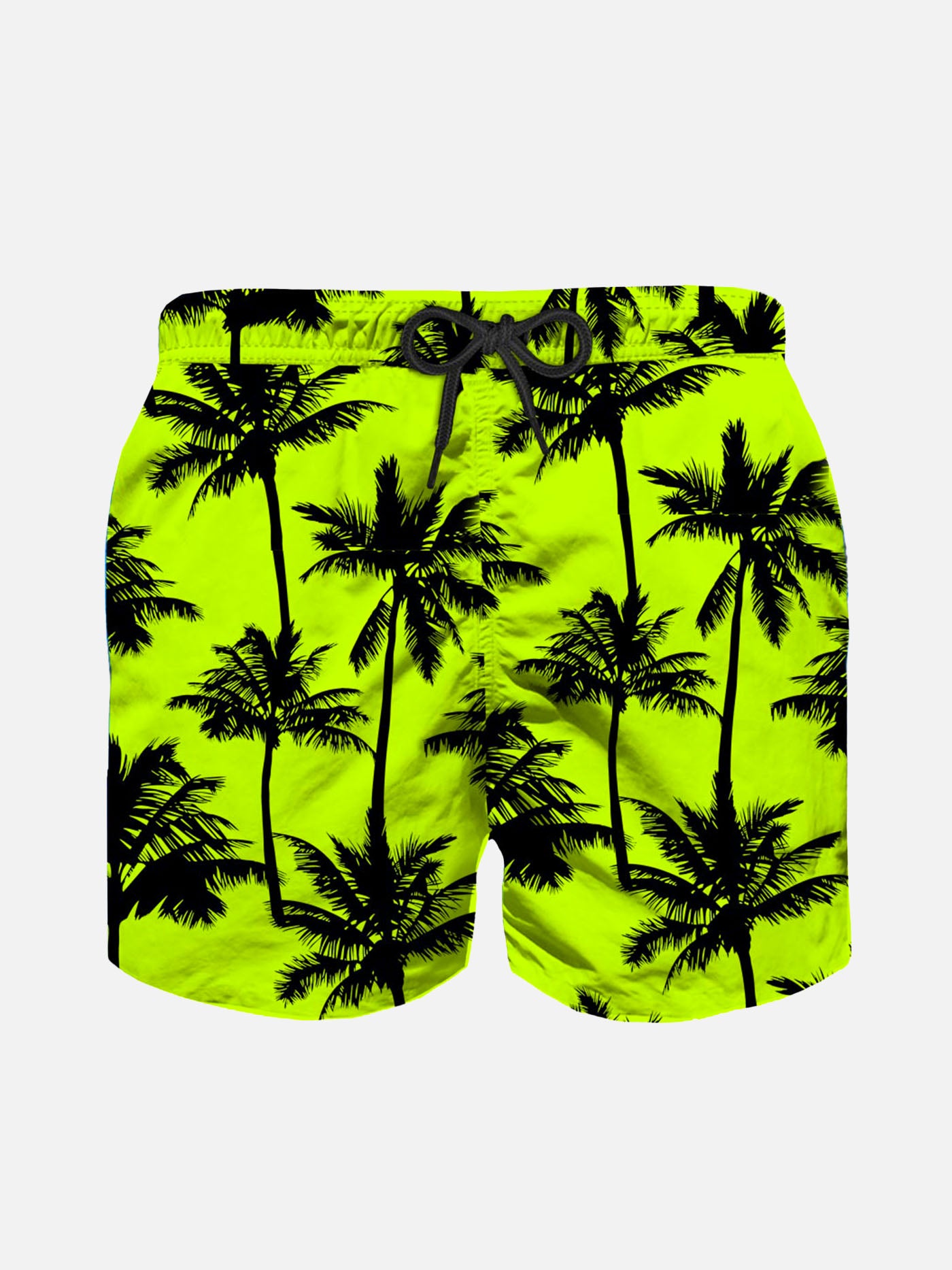 Palm all over print light fabric boy swim shorts - MC2 Saint Barth