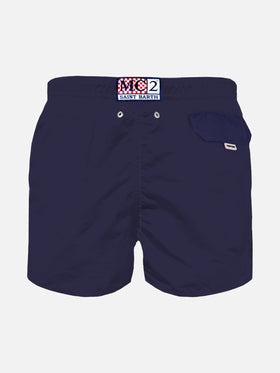 Boy blue navy light fabric swim shorts | Pantone® Special Edition - MC2 Saint Barth