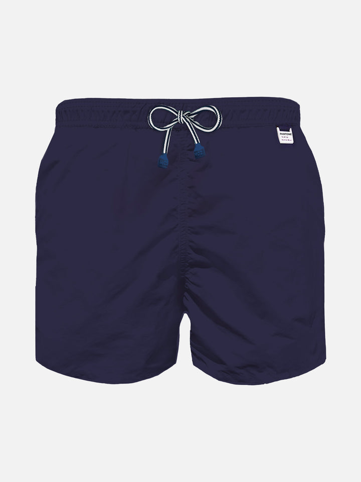 Boy blue navy light fabric swim shorts | Pantone® Special Edition - MC2 Saint Barth