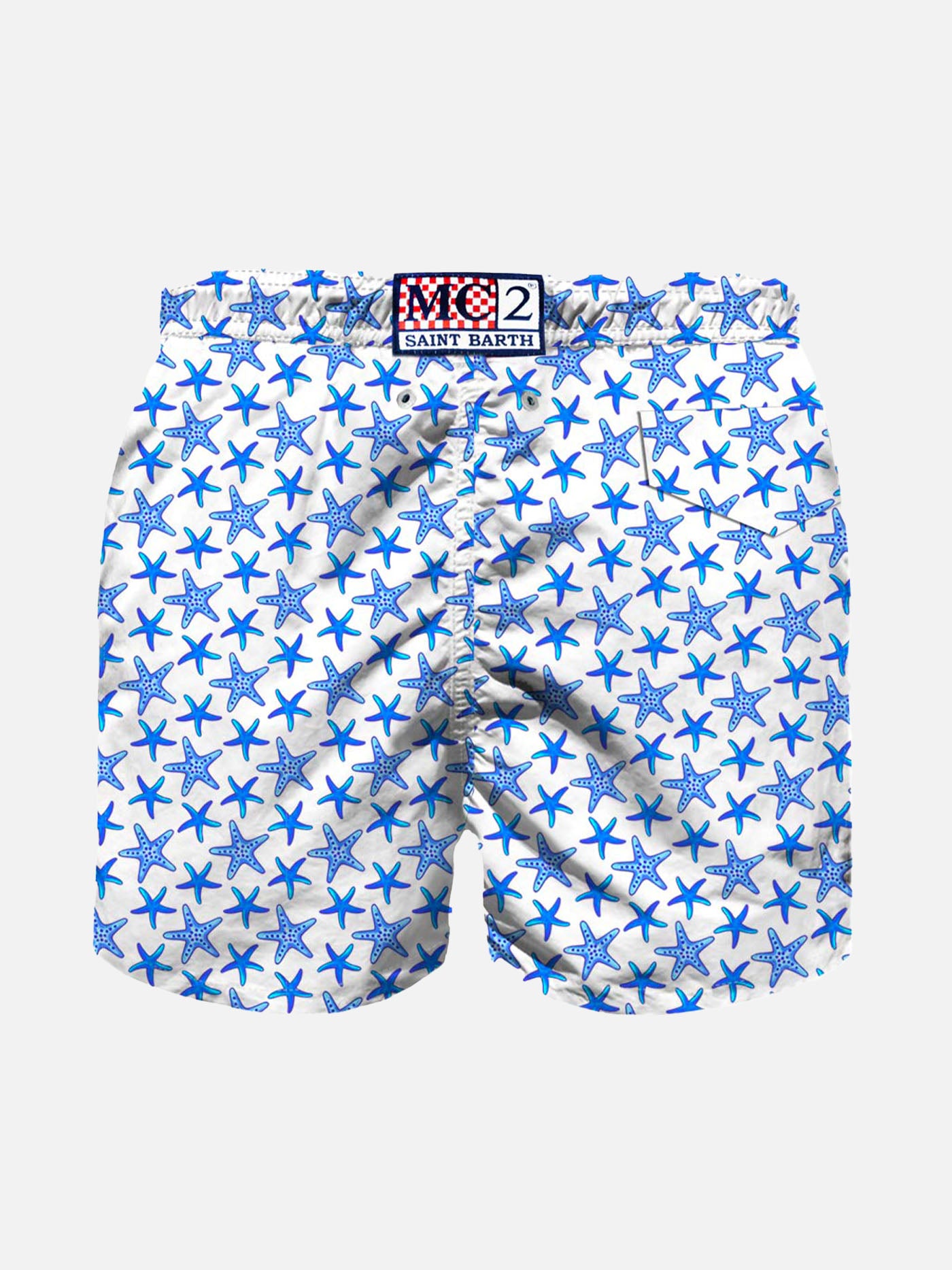 Micro starfish all over print boy's light swimshorts - MC2 Saint Barth