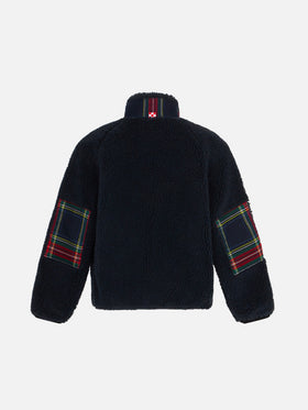 Kid sherpa jacket with pocket and St. Barth embroidery - MC2 Saint Barth