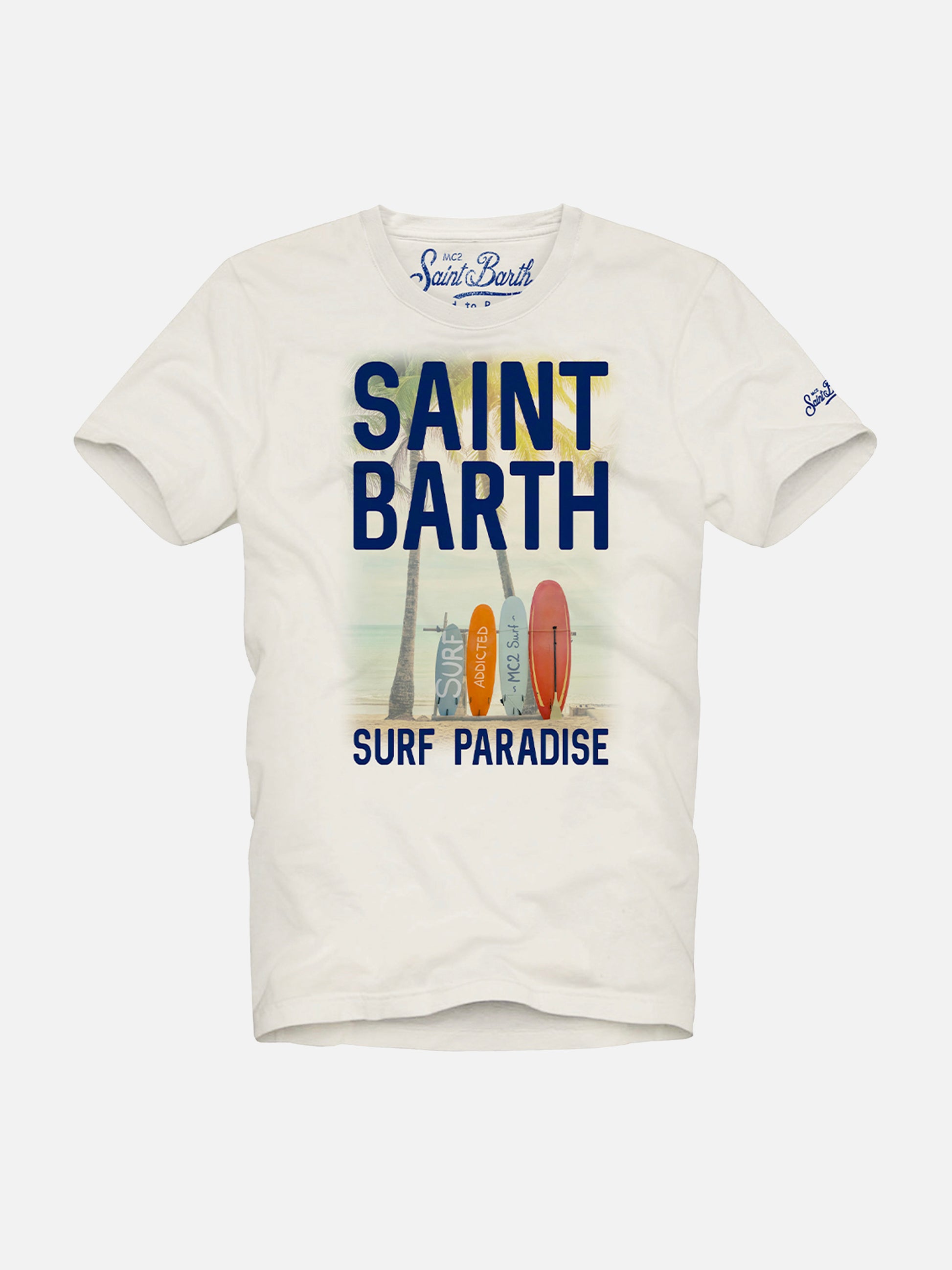 Boy t-shirt with sunset print - MC2 Saint Barth