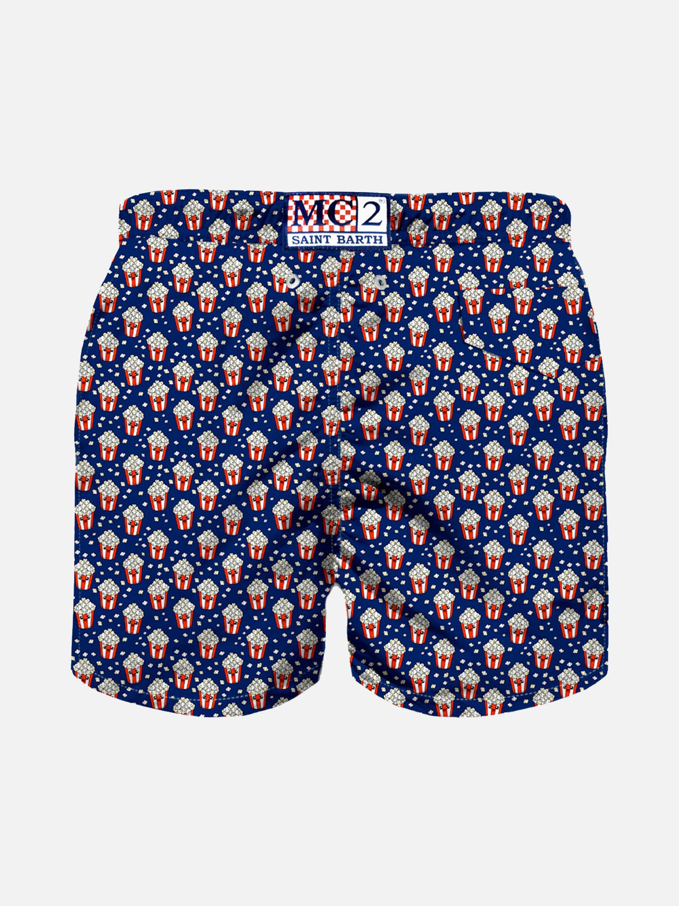 Boy light fabric swim shorts with pop corn print - MC2 Saint Barth