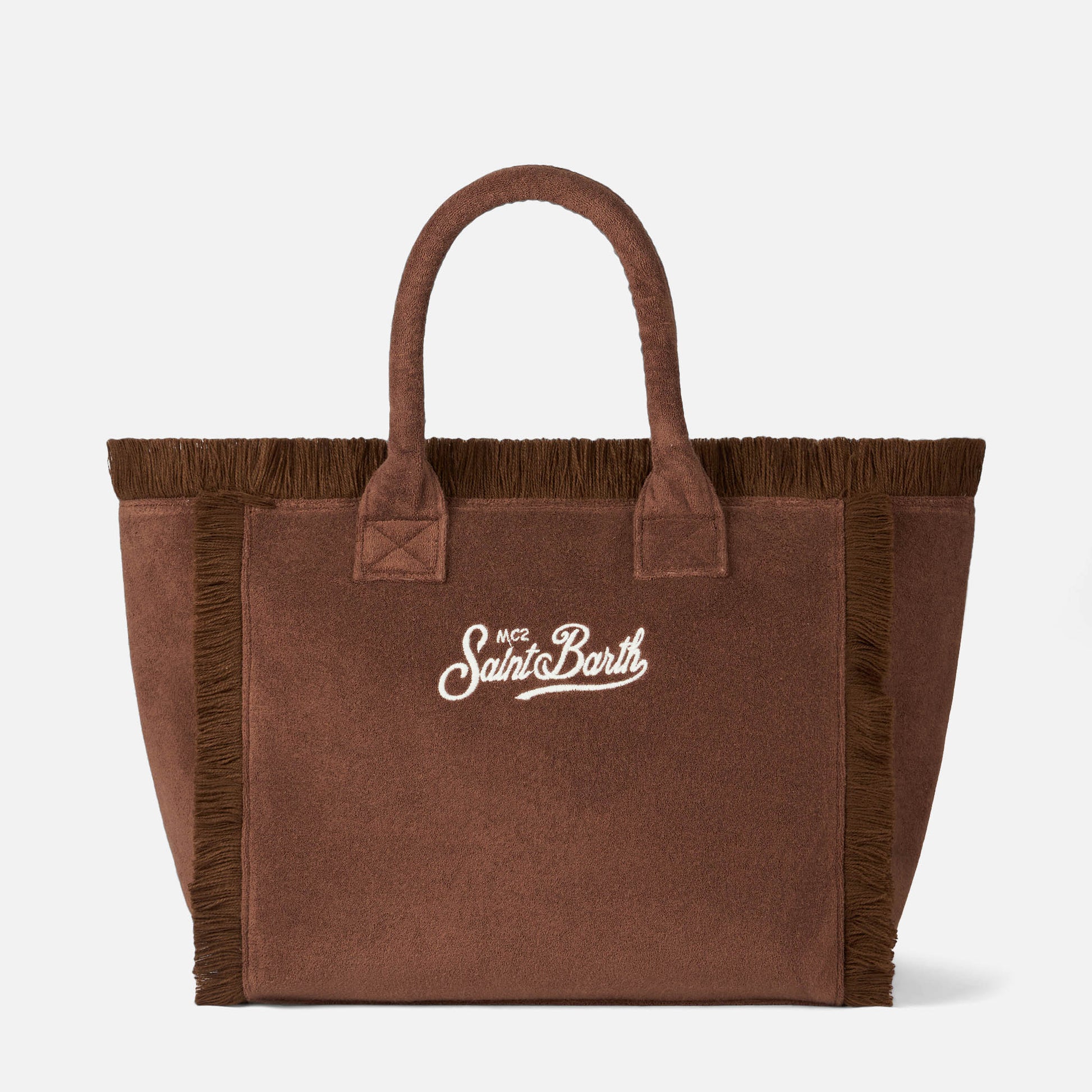 Brown terry Vanity Sponge tote bag - MC2 Saint Barth
