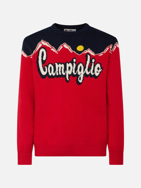 Man crewneck sweater with Campiglio sun jacquard - MC2 Saint Barth