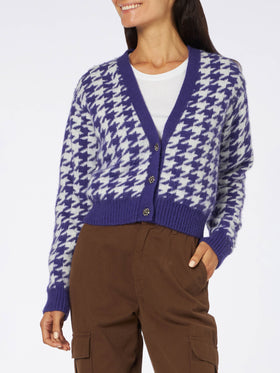 Woman crop cardigan with jewel buttons - MC2 Saint Barth