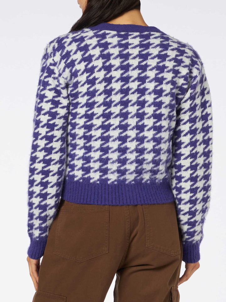 Woman crop cardigan with jewel buttons - MC2 Saint Barth